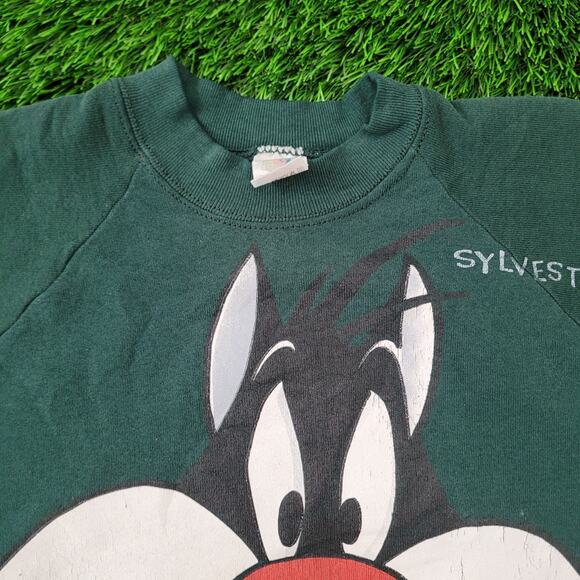 Vintage 1993 Sylvester Sweatshirt Womens Large 21x24 Looney-Tunes - Picture 8 of 14